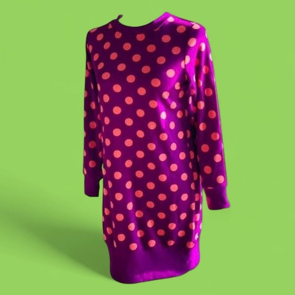 Victor Glemaud x Target Purple Polka Dot Long Sleeve Dress XXS - Picture 1 of 7